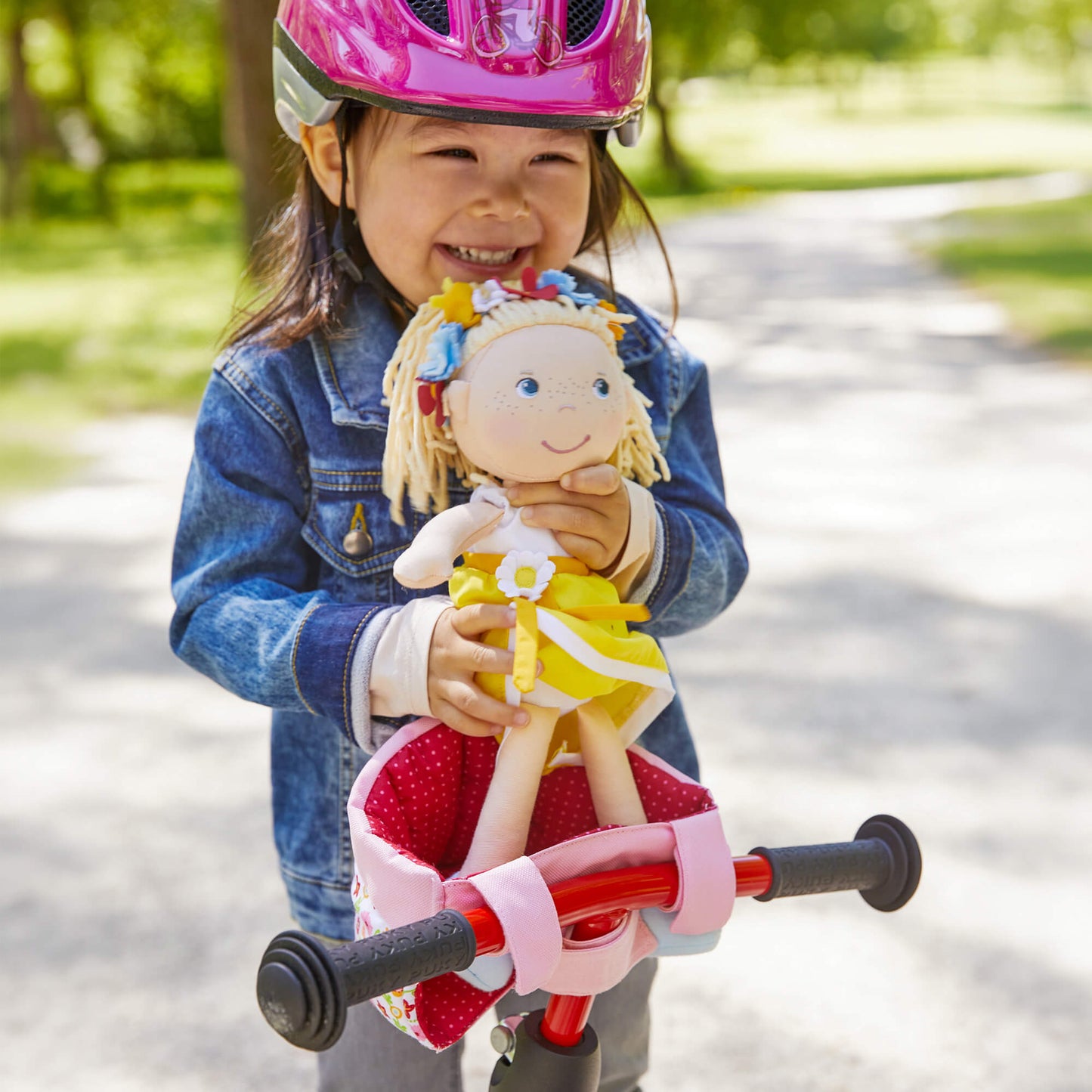 Soft Doll's Bike Seat Flower Meadow