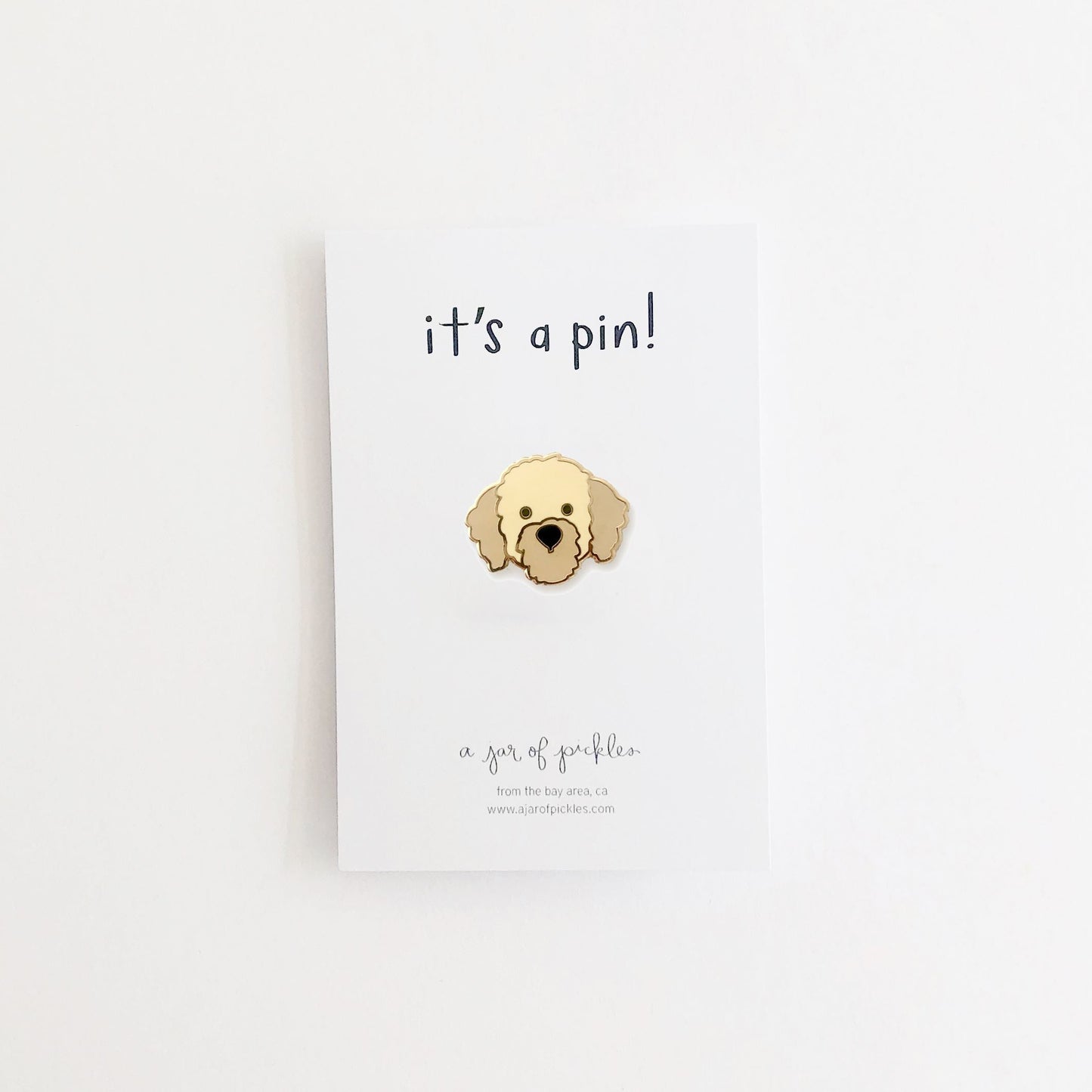 Doodle Dog Enamel Pin