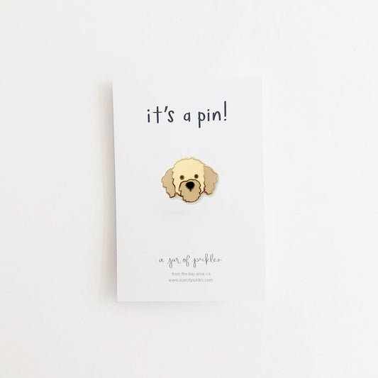 Doodle Dog Enamel Pin