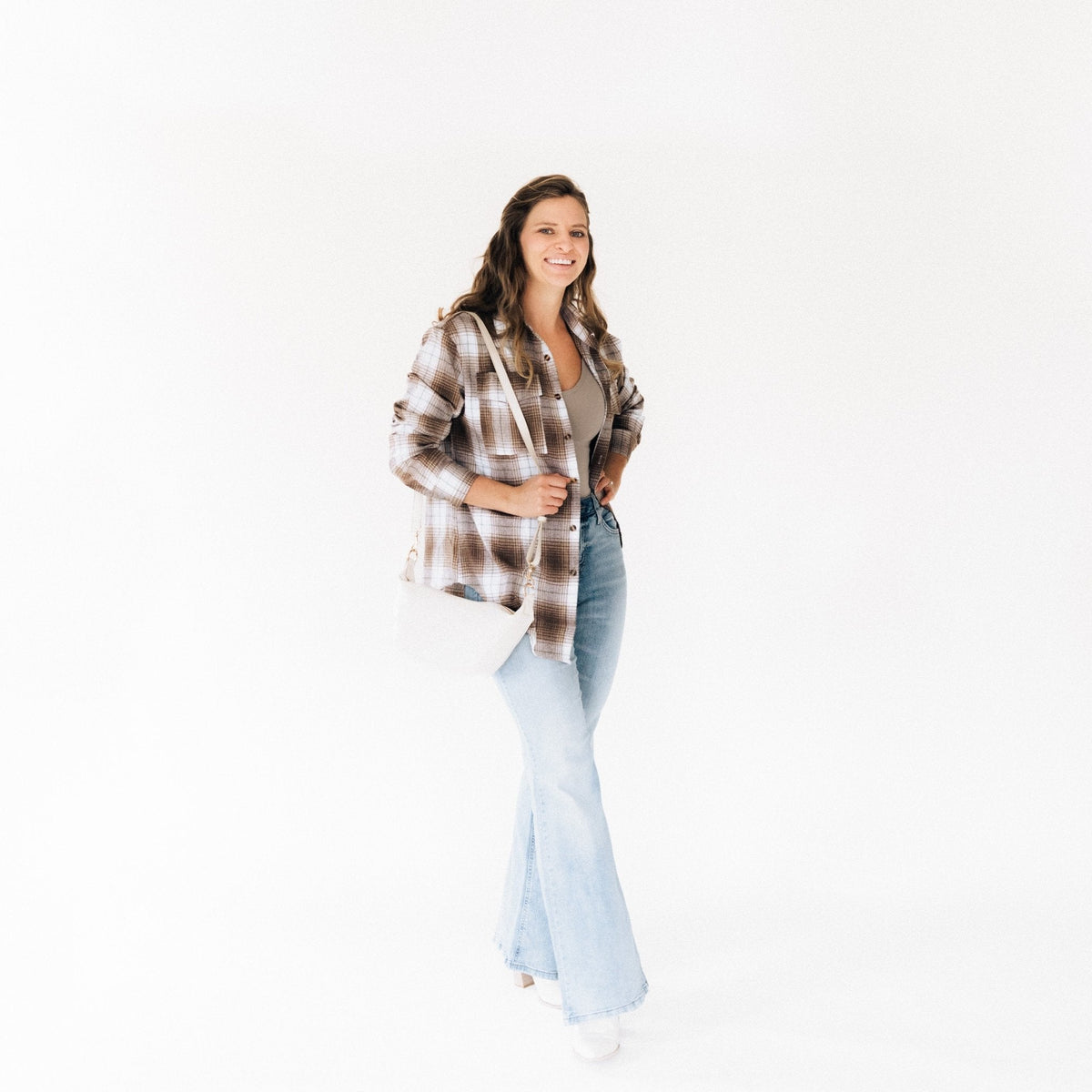 Lightweight Brown Flannel - Adult