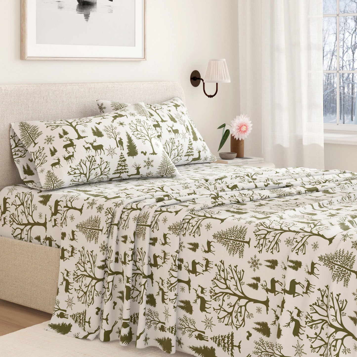 Turkish Cotton Flannel Sheet - Lakeview Collection
