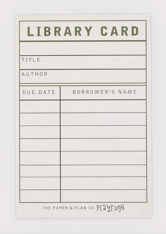 Kids Playtime Pad™ - Library Card