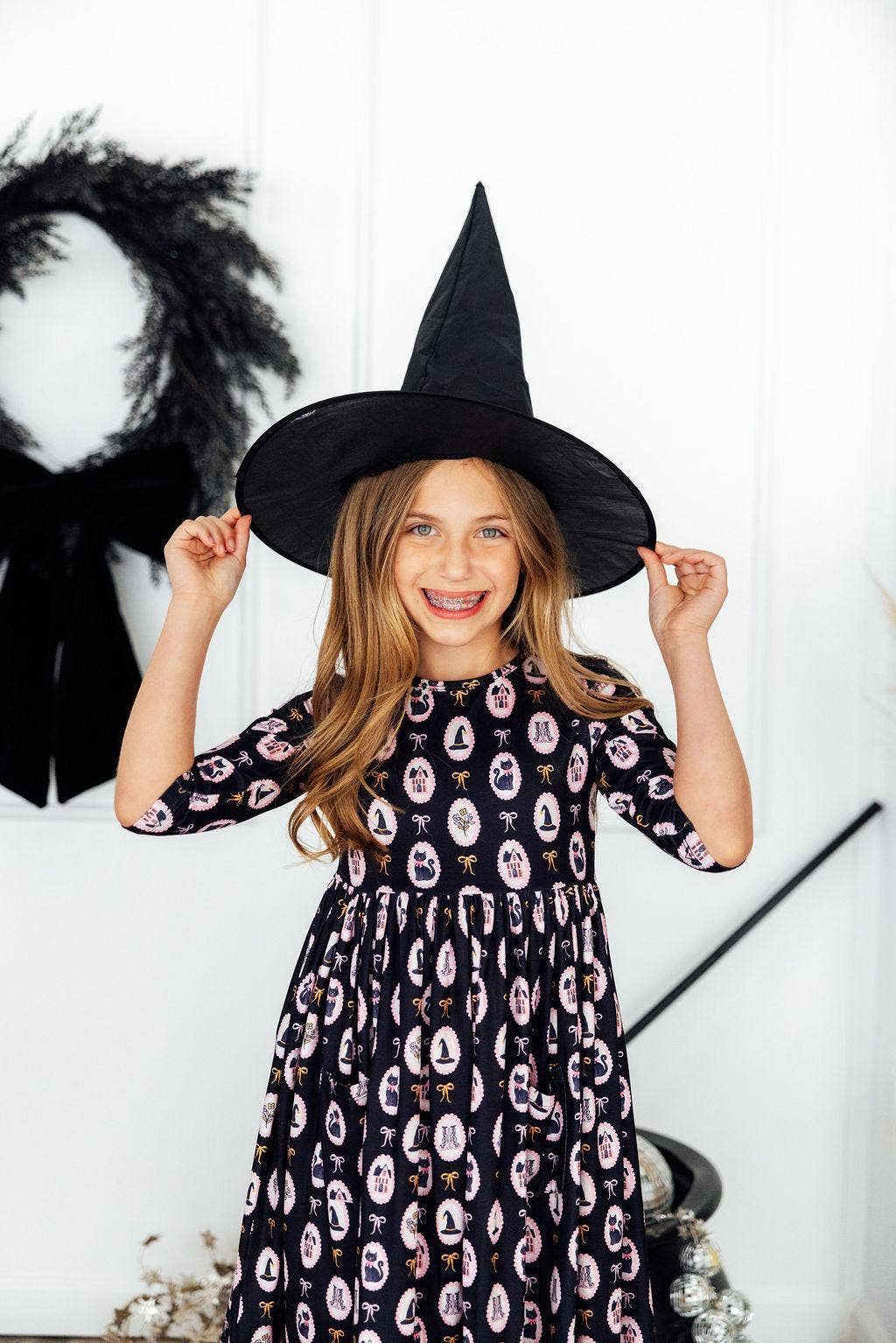 Hocus Pocus 3/4 Sleeve Pocket Dress