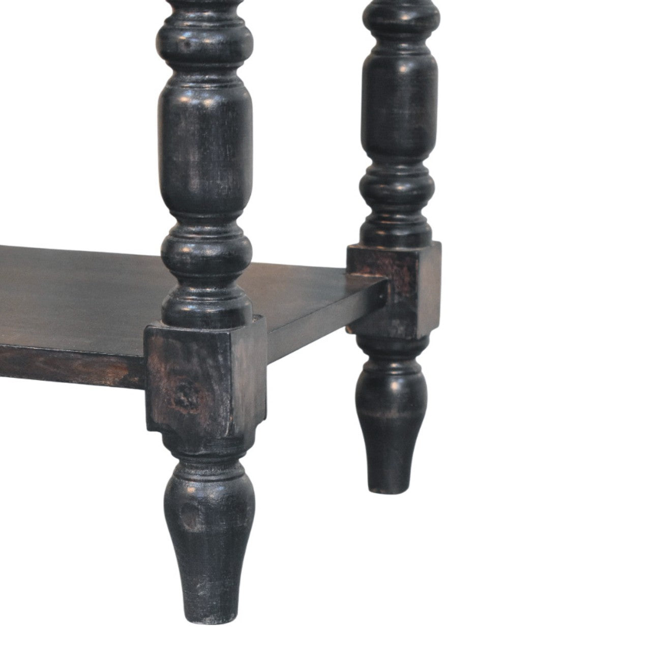 Solid Wood Heritage Turned-Leg Side Table