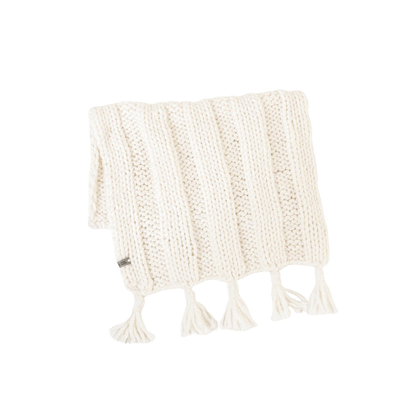 Boho Hand-Knitted Baby Blanket