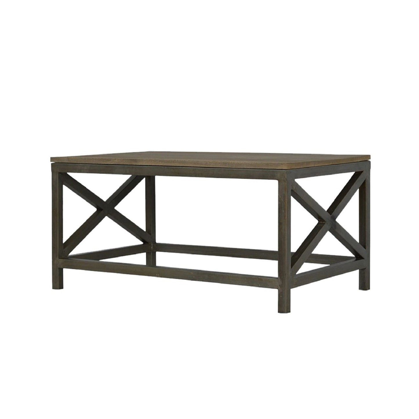 Industrial Cross Metal Coffee Table