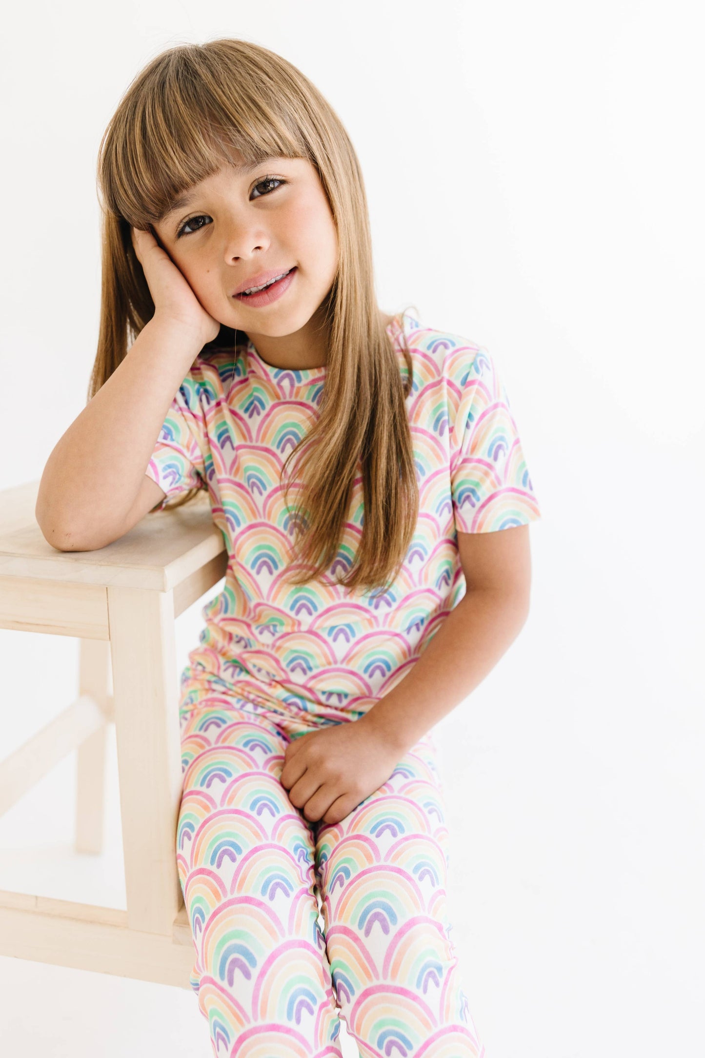 Bamboo Rainbow Short Sleeve PJs