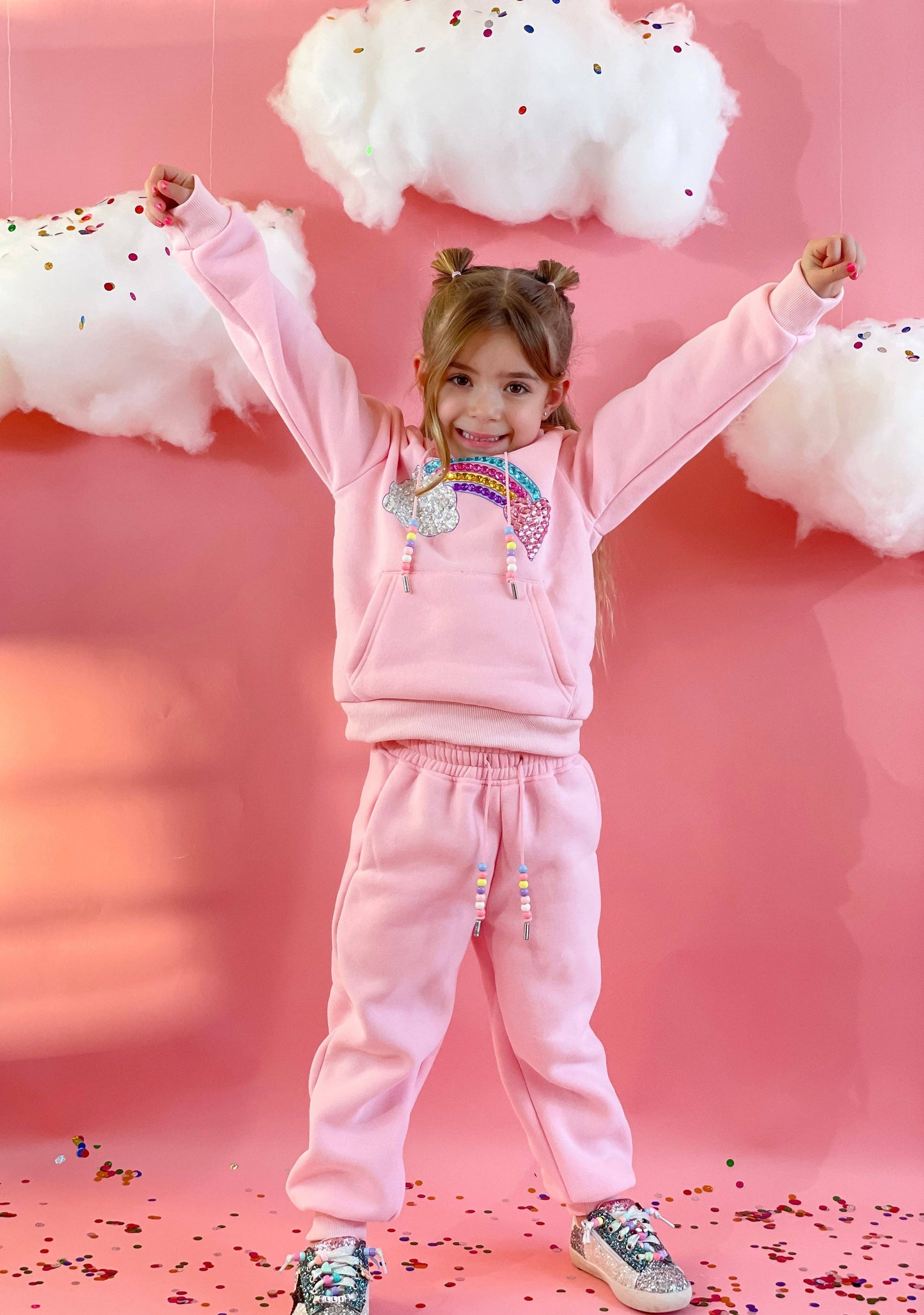 Rainbow Gem Sweatsuit W/ Beads