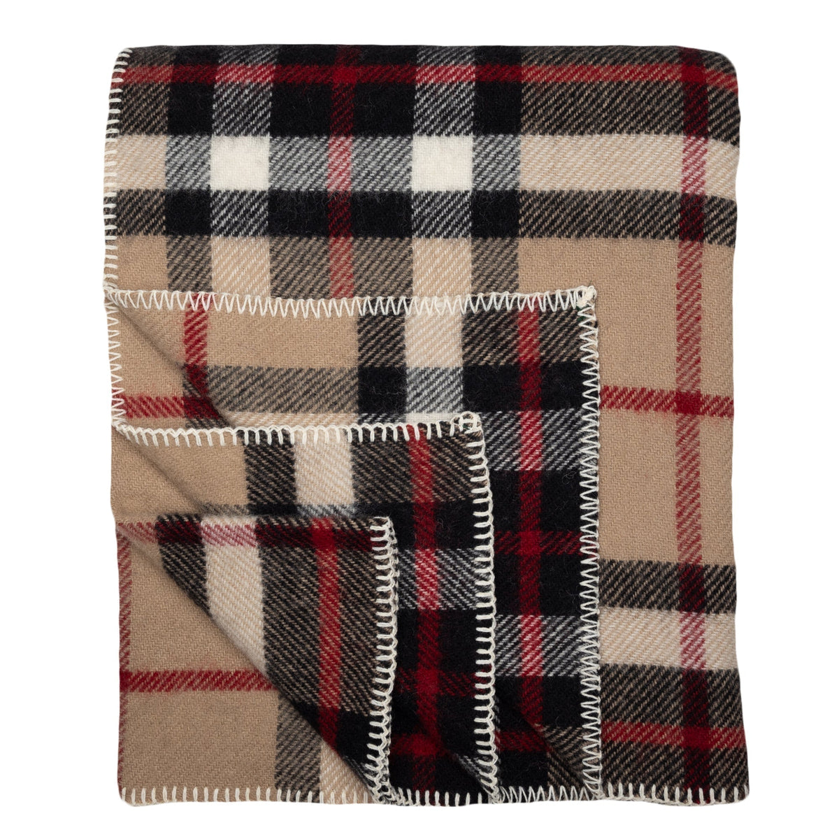 Highland Tweeds Big Throw - Camel Thompson