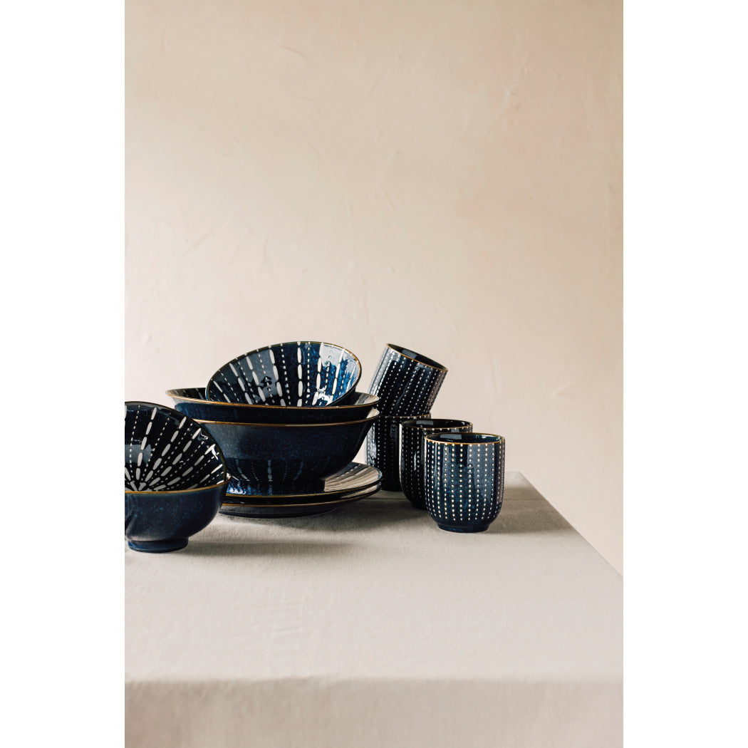 Set of 6 Pulse Stamped Bowl 6 inch