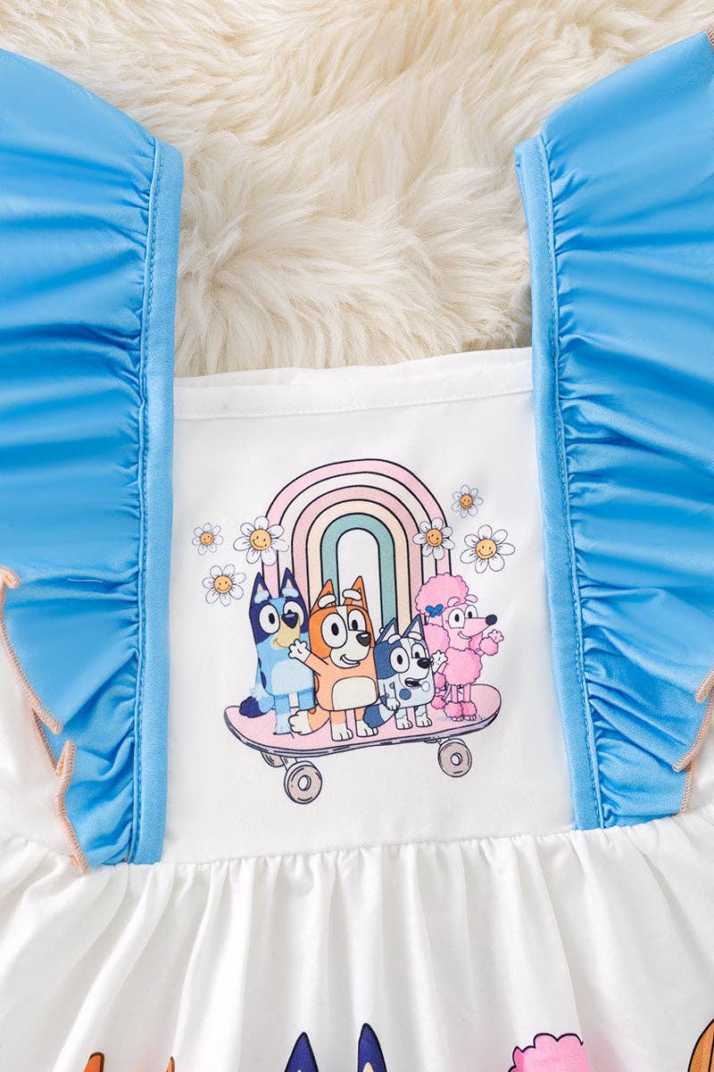 Bluey Themed Girls Dress