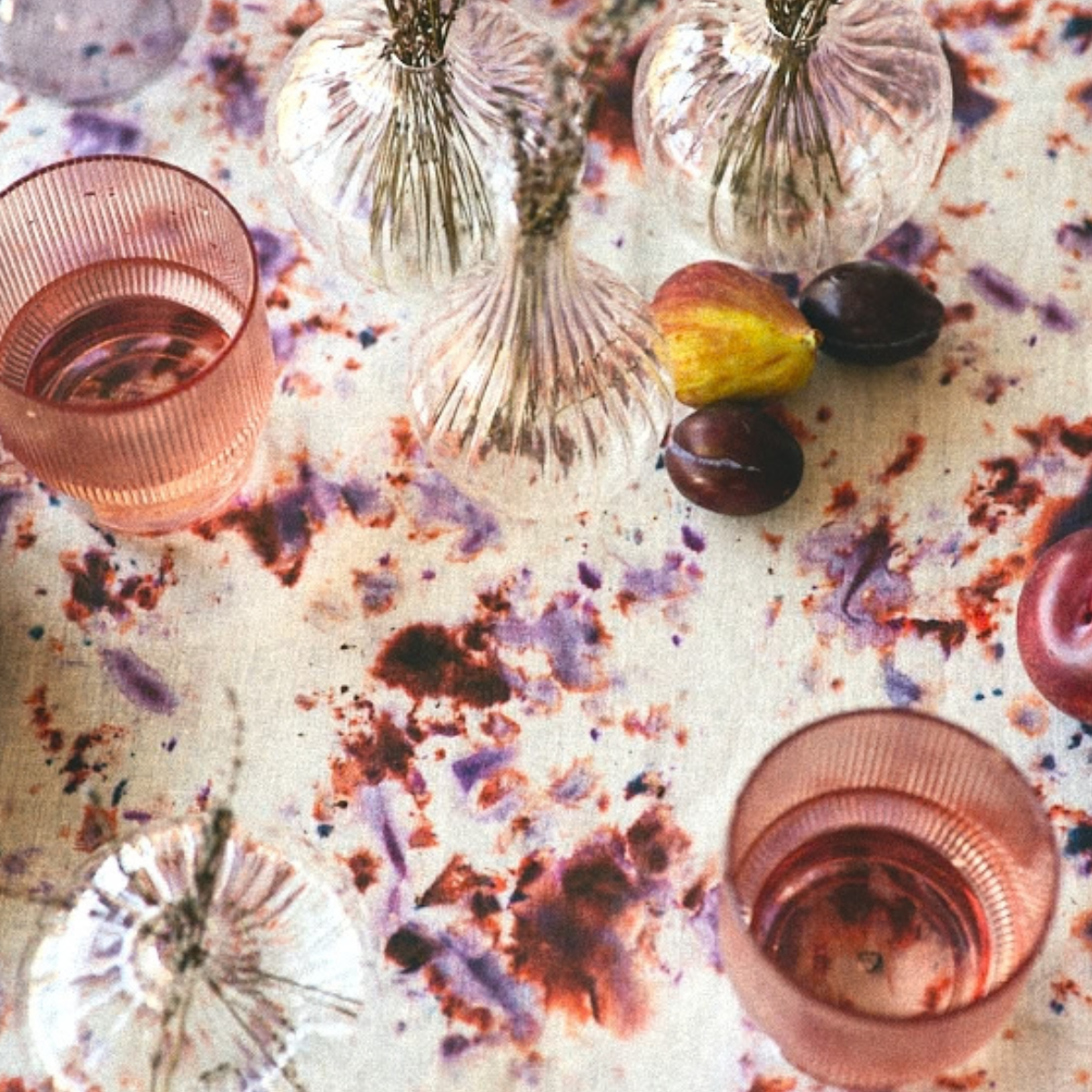 Rose Marble Tablecloth