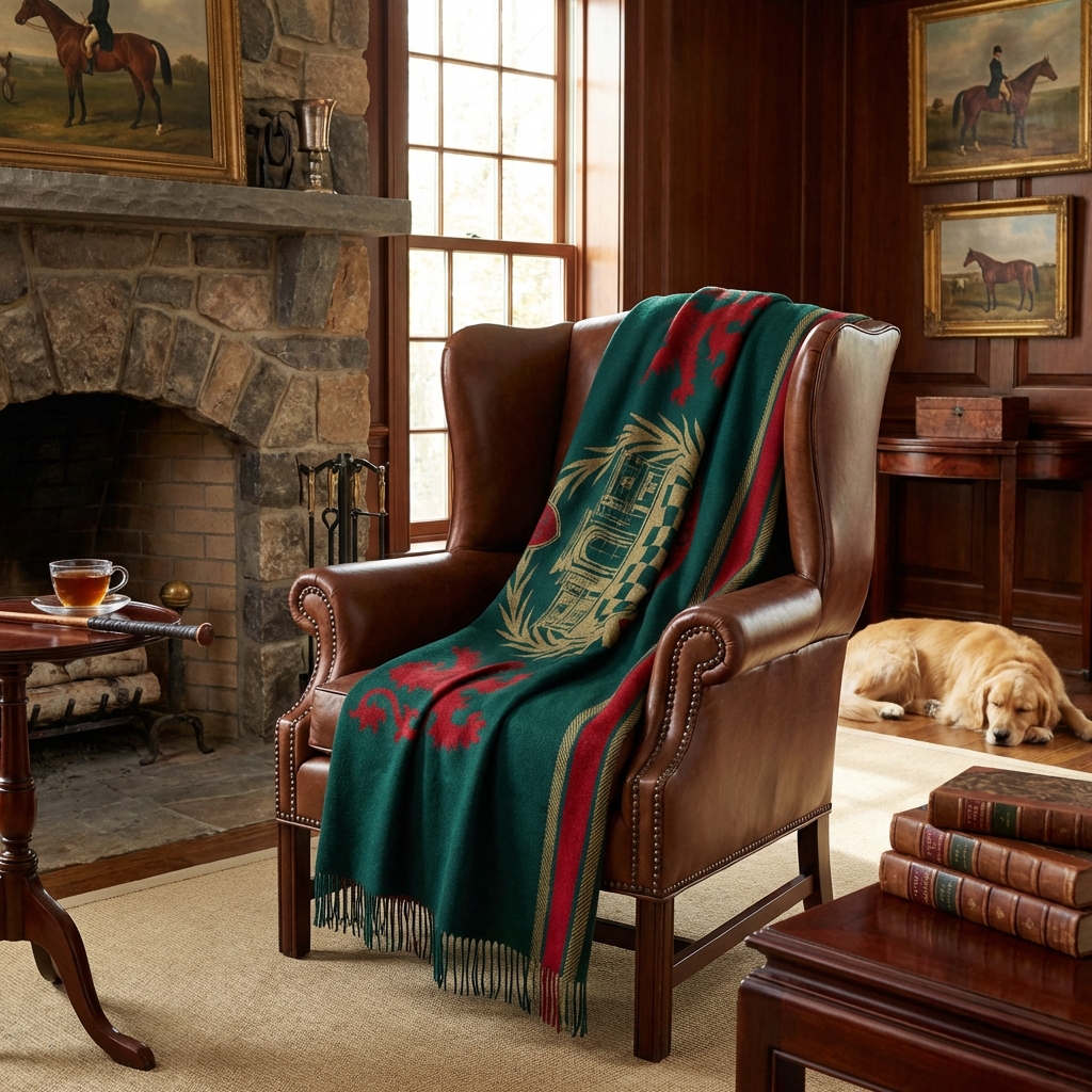 The Forest Glen Club Throw – Extra-Fine Italian Merino Wool | 56" x 72"