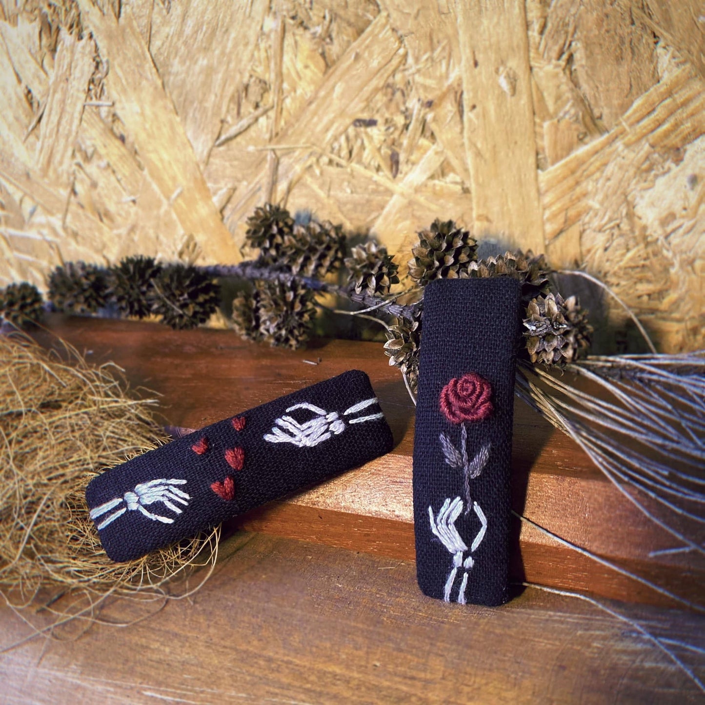 Halloween Theme Hand-Embroidered Hair Barrette