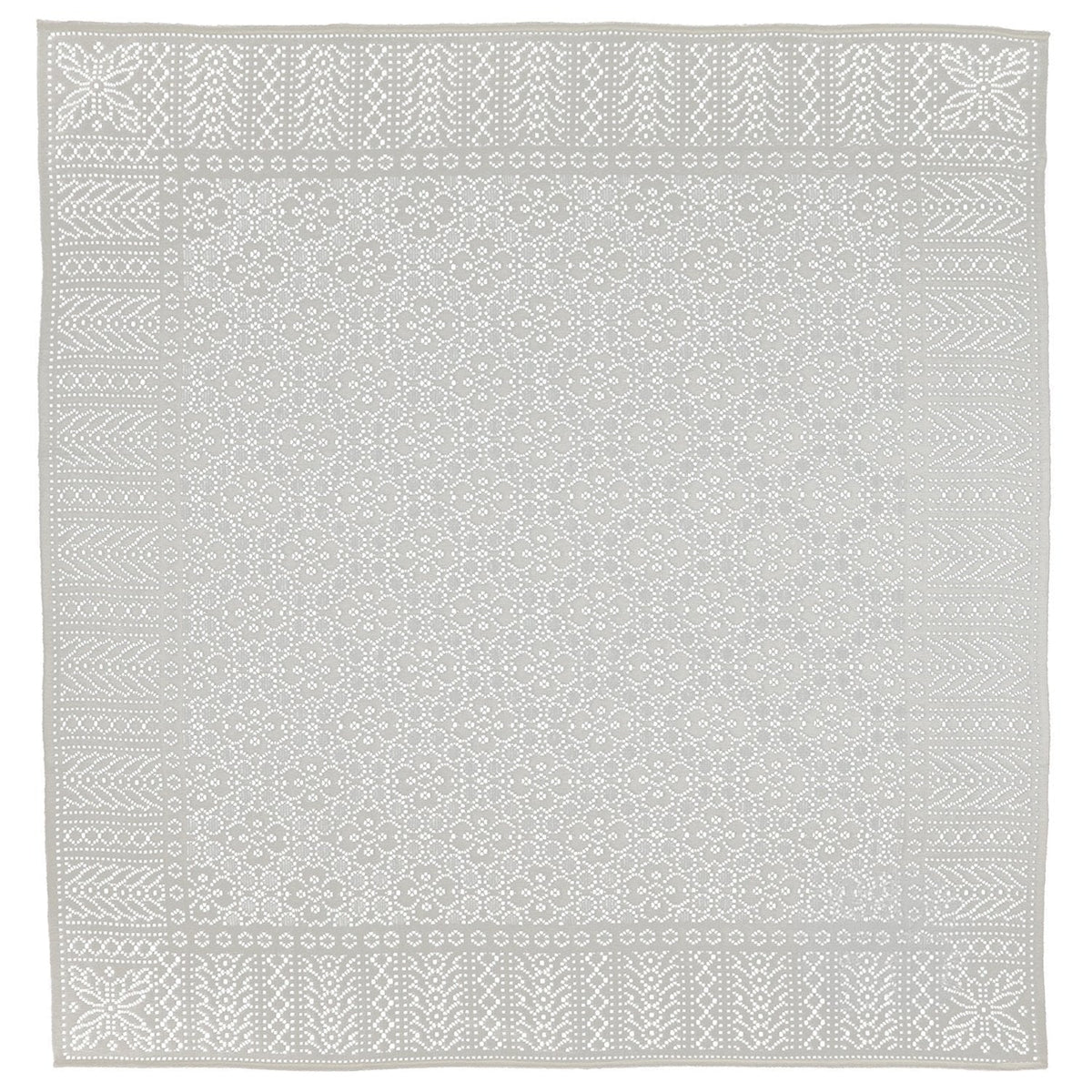 Southampton Home Lace Weave Baby Shawl - Ivory