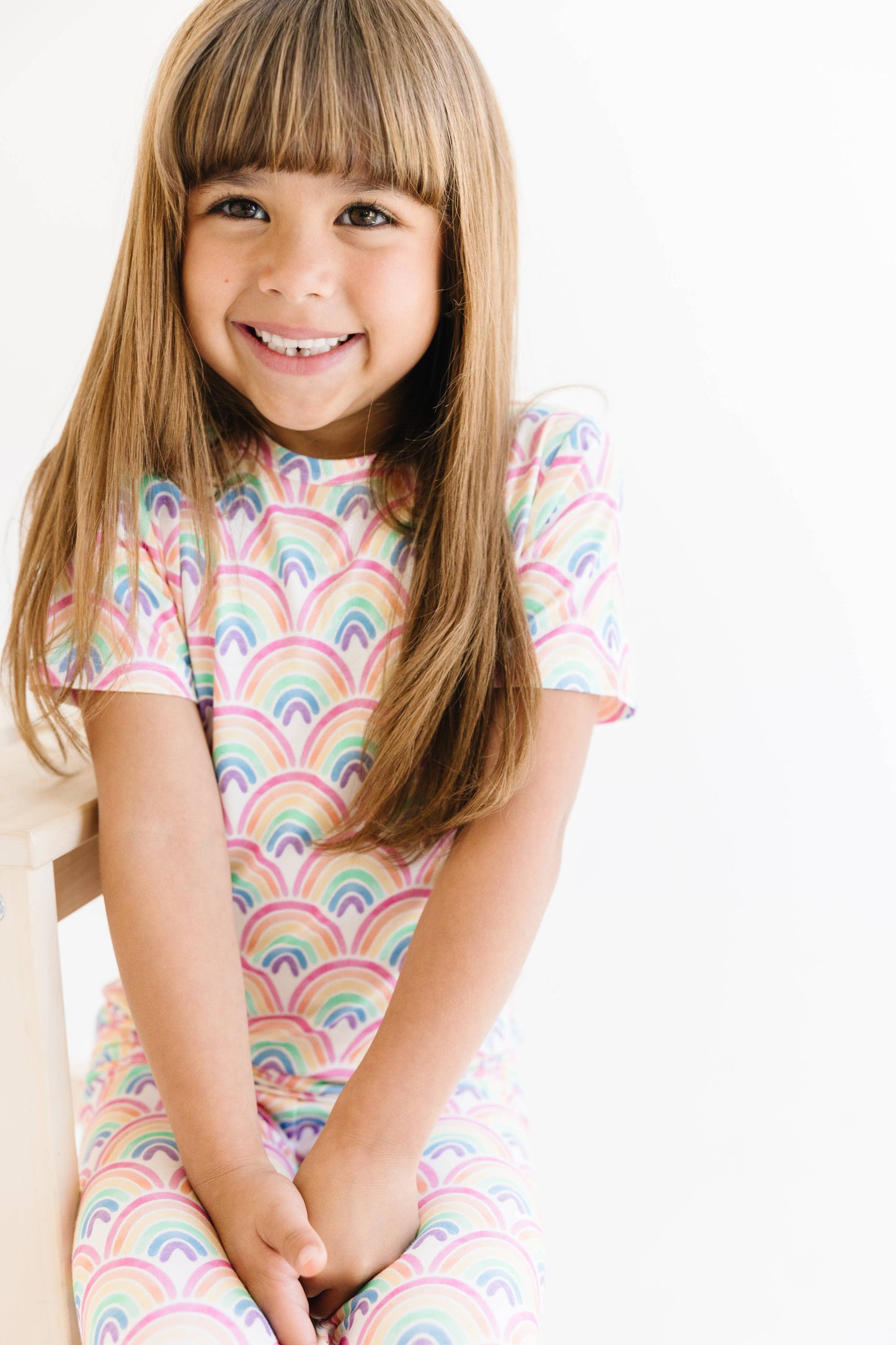 Bamboo Rainbow Short Sleeve PJs