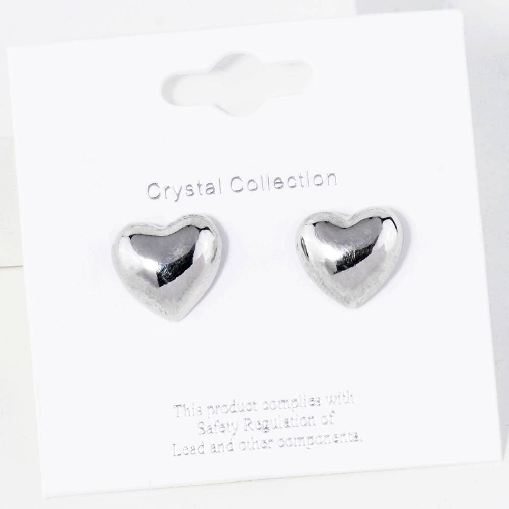 Chic Heart Stud Earrings