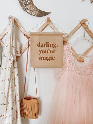 “Darling You’re Magic” Fabric Wall Hanging | Cotton Blend