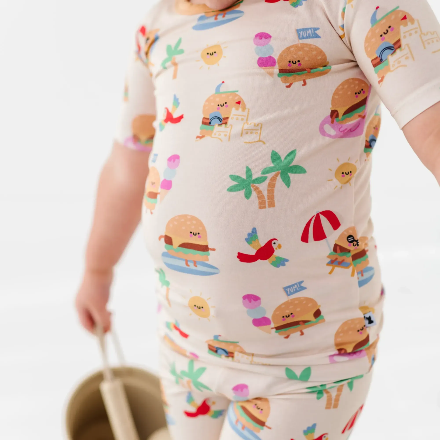 Cheeseburger in Paradise Kids Pajamas