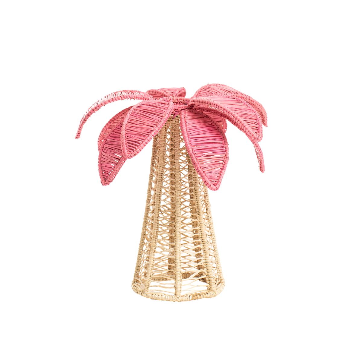 Palm Tree Candle Holder - Medium - Light Pink