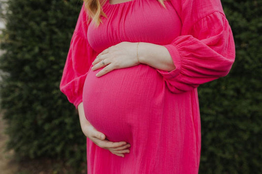 Eliza Maternity and Nursing Dress - Pink