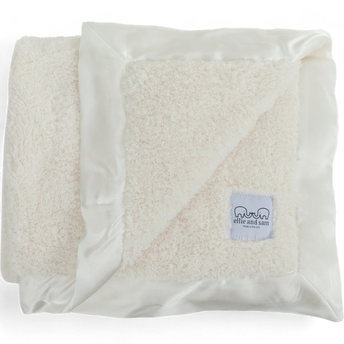 Classic Satin Border Blanket - Ivory
