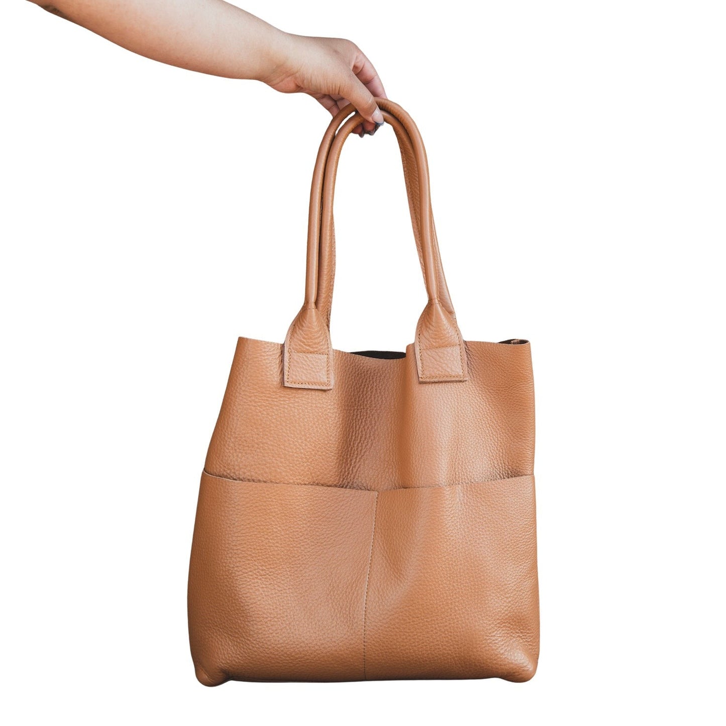 Classic Leather Tote Bag (Unstructured)