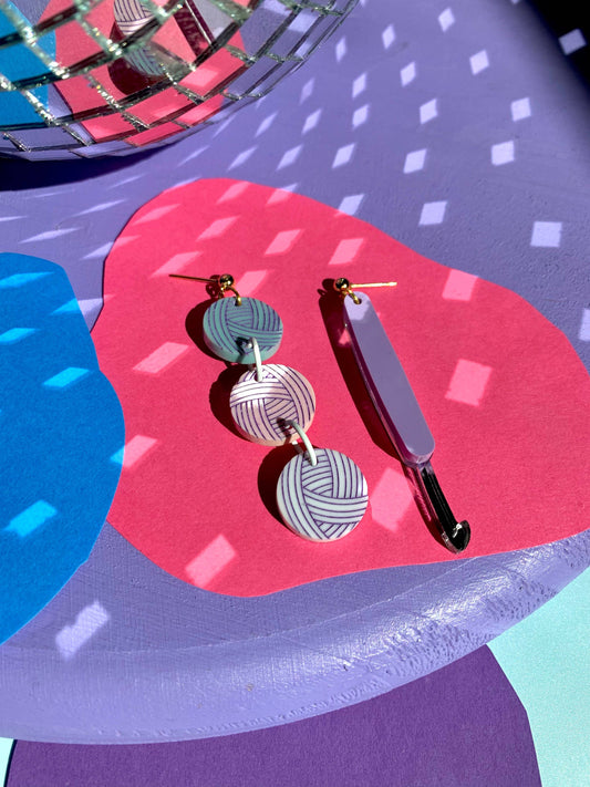 Hooked on Yarn Crochet Earrings