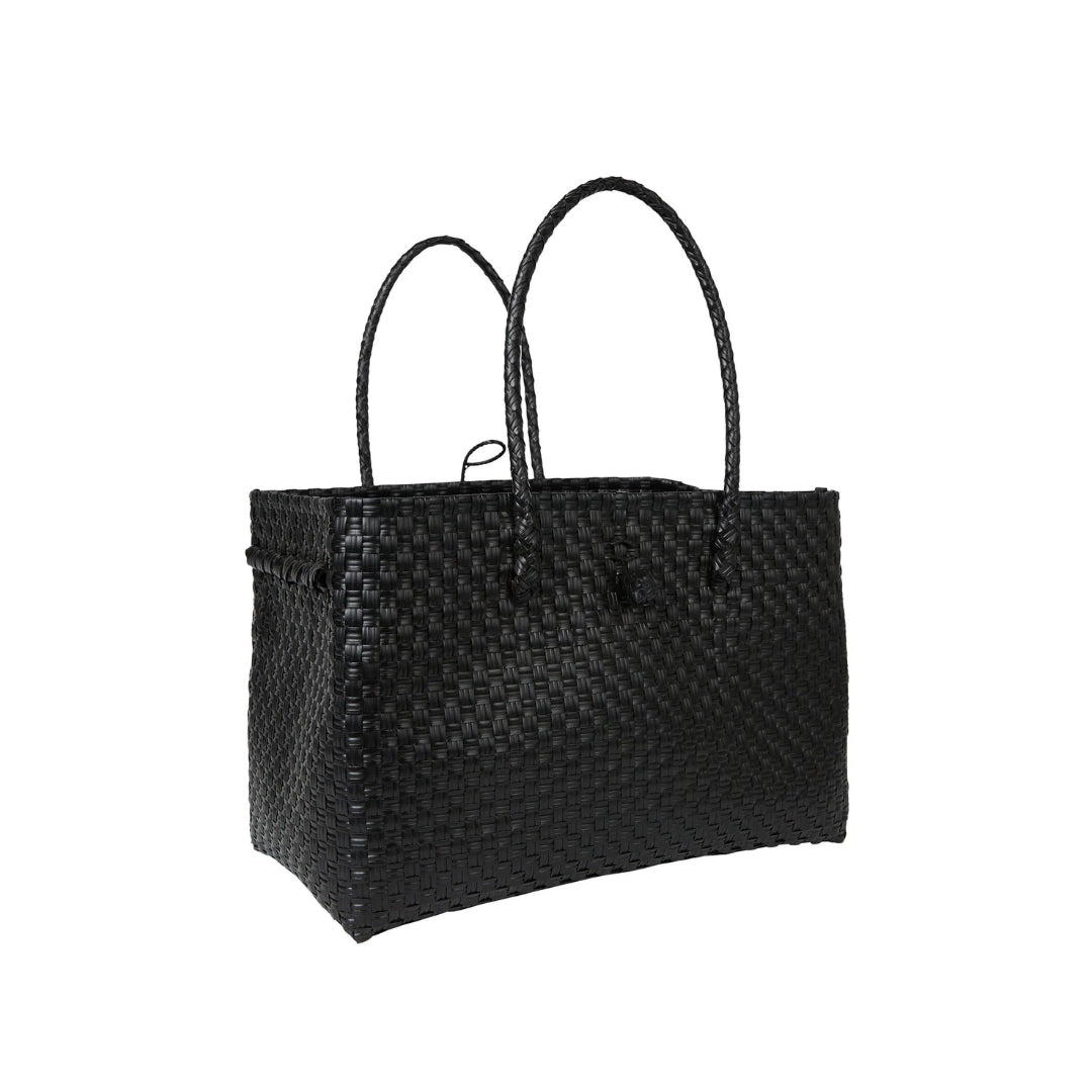 The Midi Piper Handwoven Tote · Recycled Plastic
