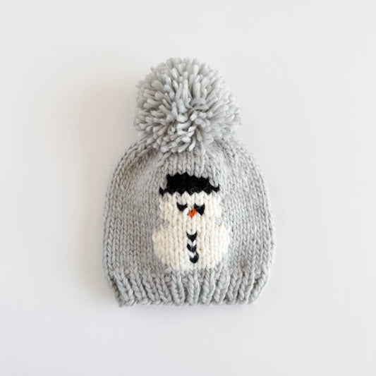Snowman Hat Knit Pom Beanie Winter Baby Kids Matching