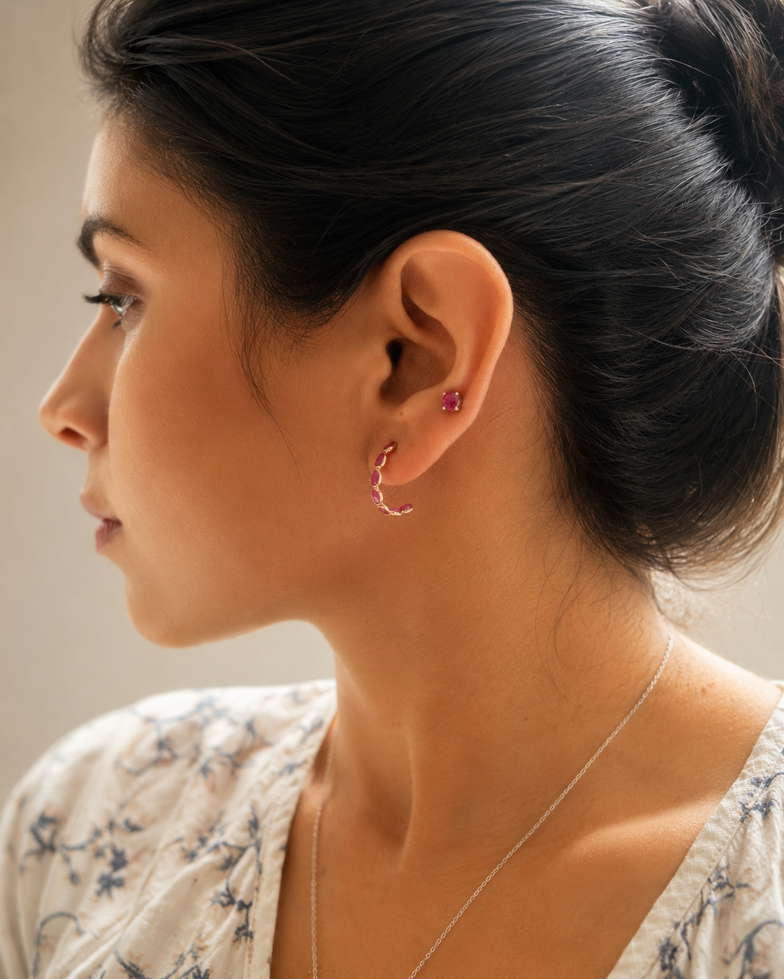 Crimson Elegance Earrings