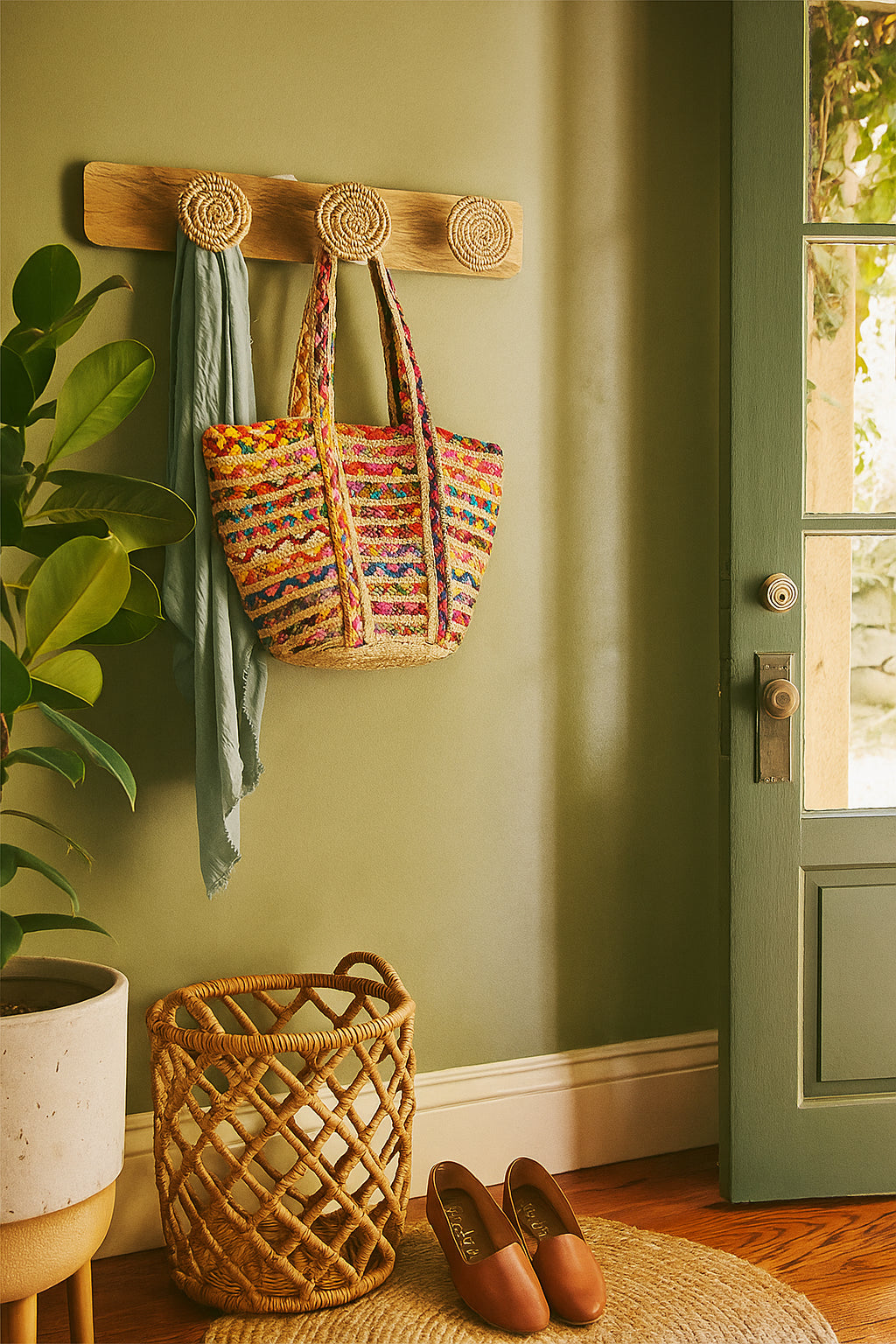 Chindi Multicolor Market Tote Bag