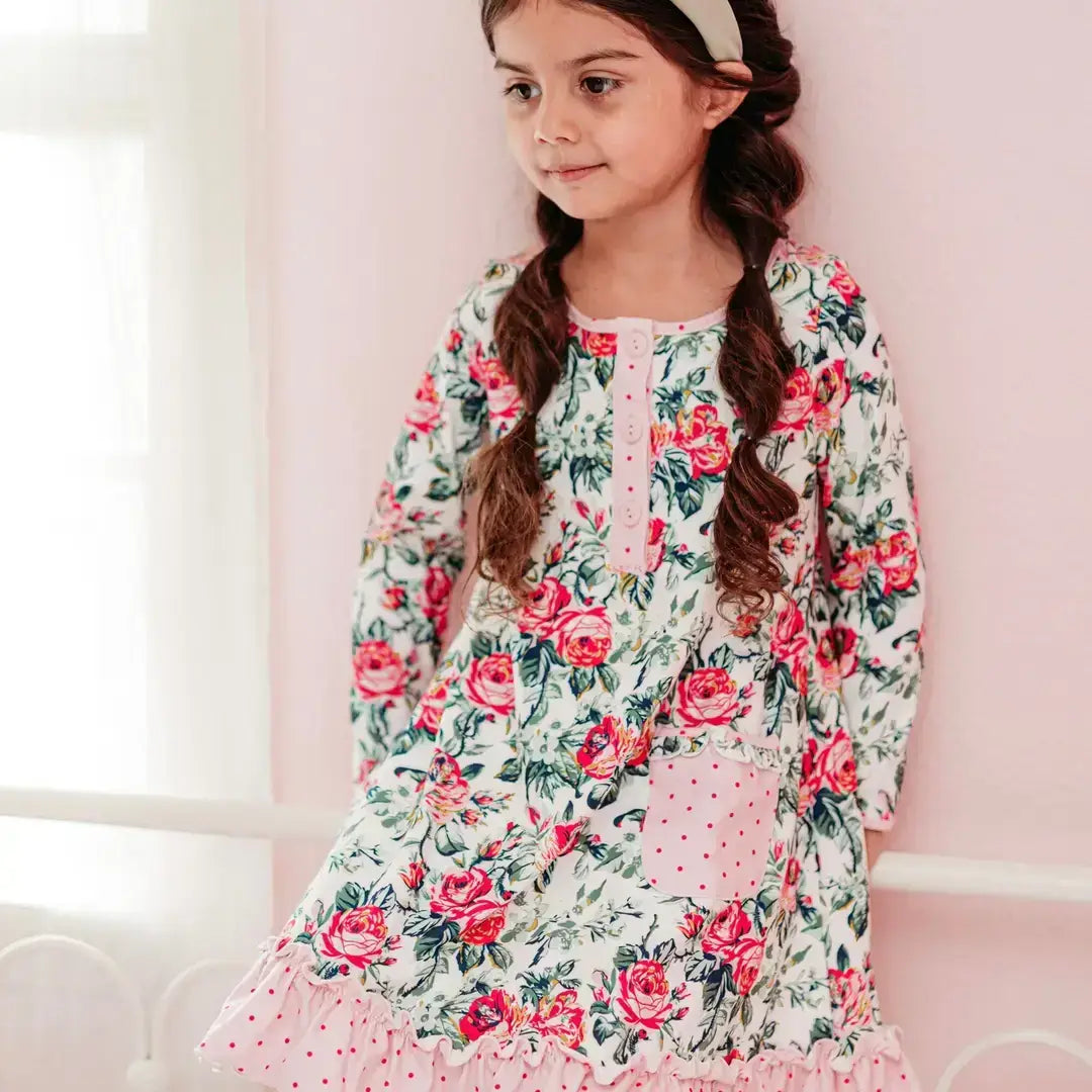 Retro Flowers Top Knot Headband