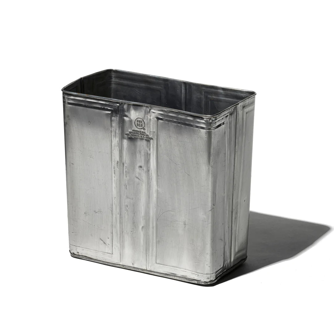 Recycled Steel Trashcan from used oil can