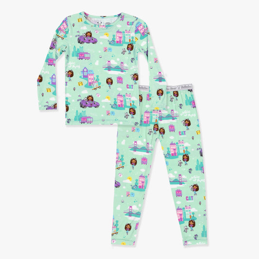Gabby's Dollhouse: Cat Francisco Bamboo Kids Pajamas