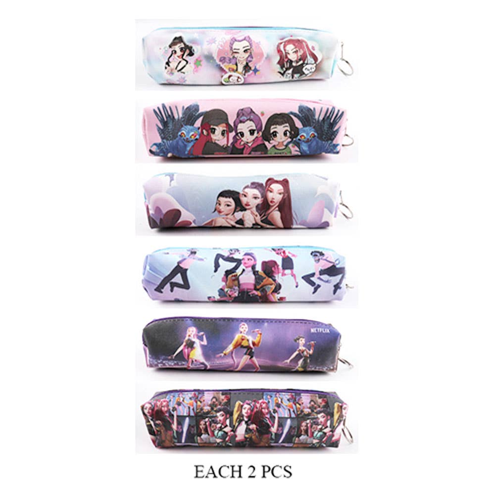 KPop Demon Hunters Huntrix Animated Squad Pencil Cases