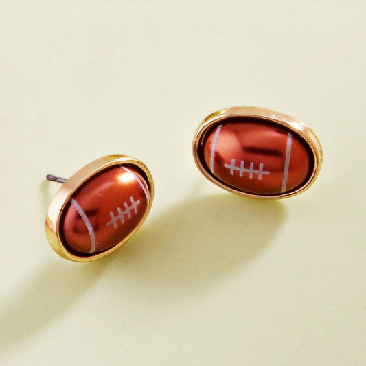 Pearly Baseball Football Soccer Softball Stud Earrings
