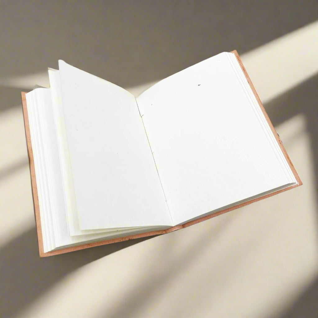 "No Limit To How Radiant" Leather Journal