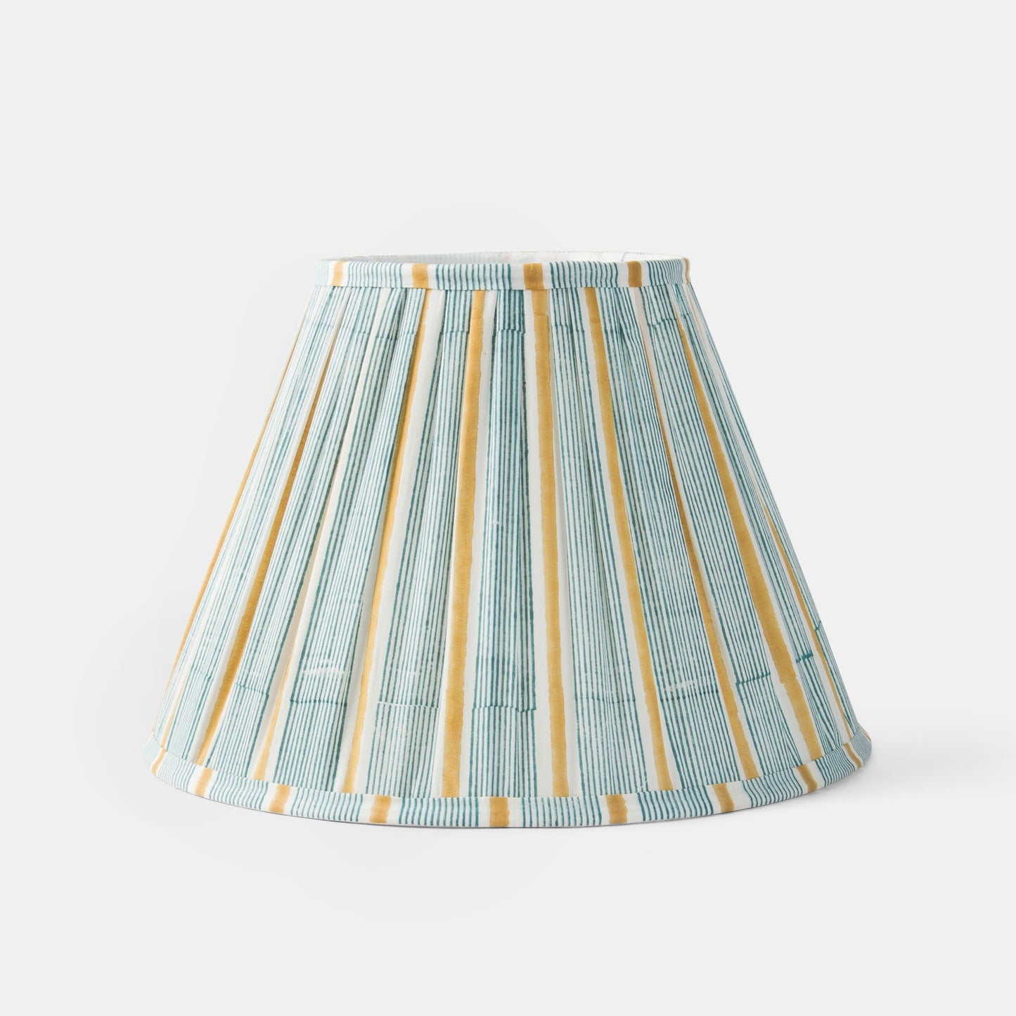 Sunny Stripes Cotton Lampshade Blue/Yellow