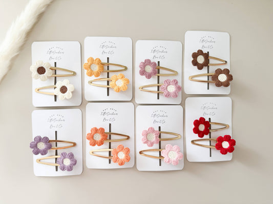 Flower Hair Clips & Nylon Headbands