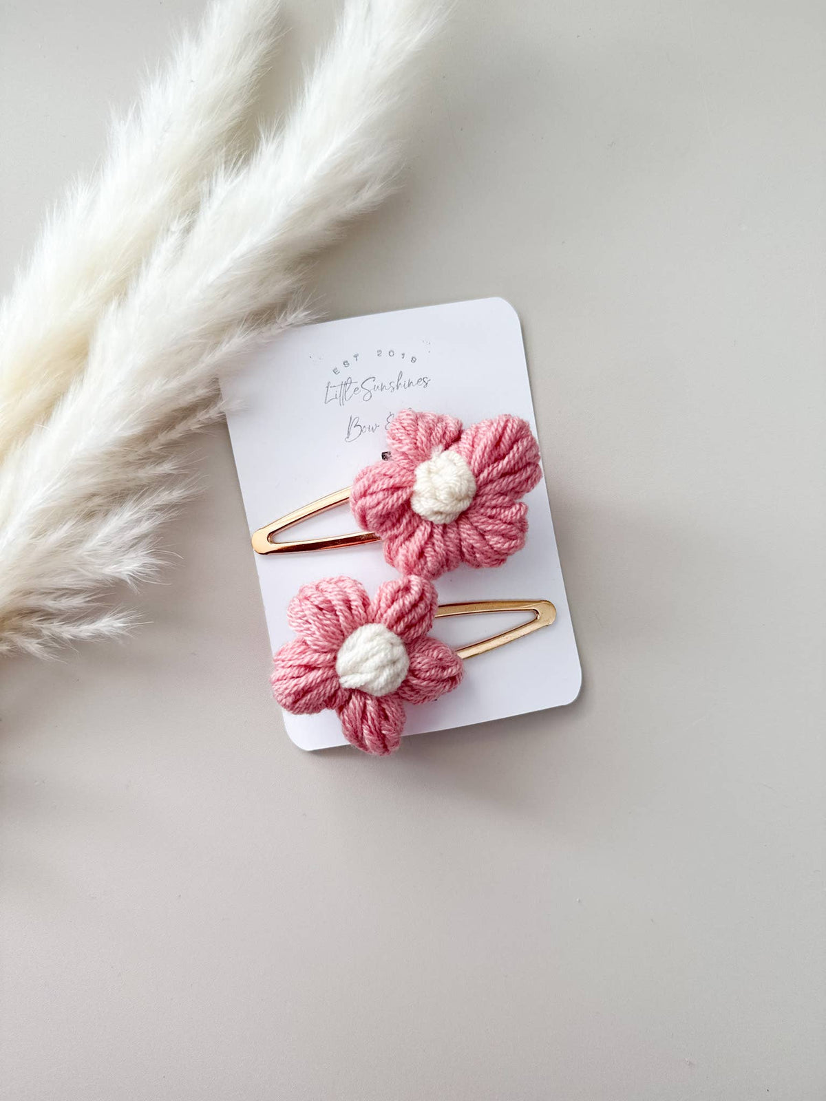 Crochet Flowers Hair Clips & Headbands