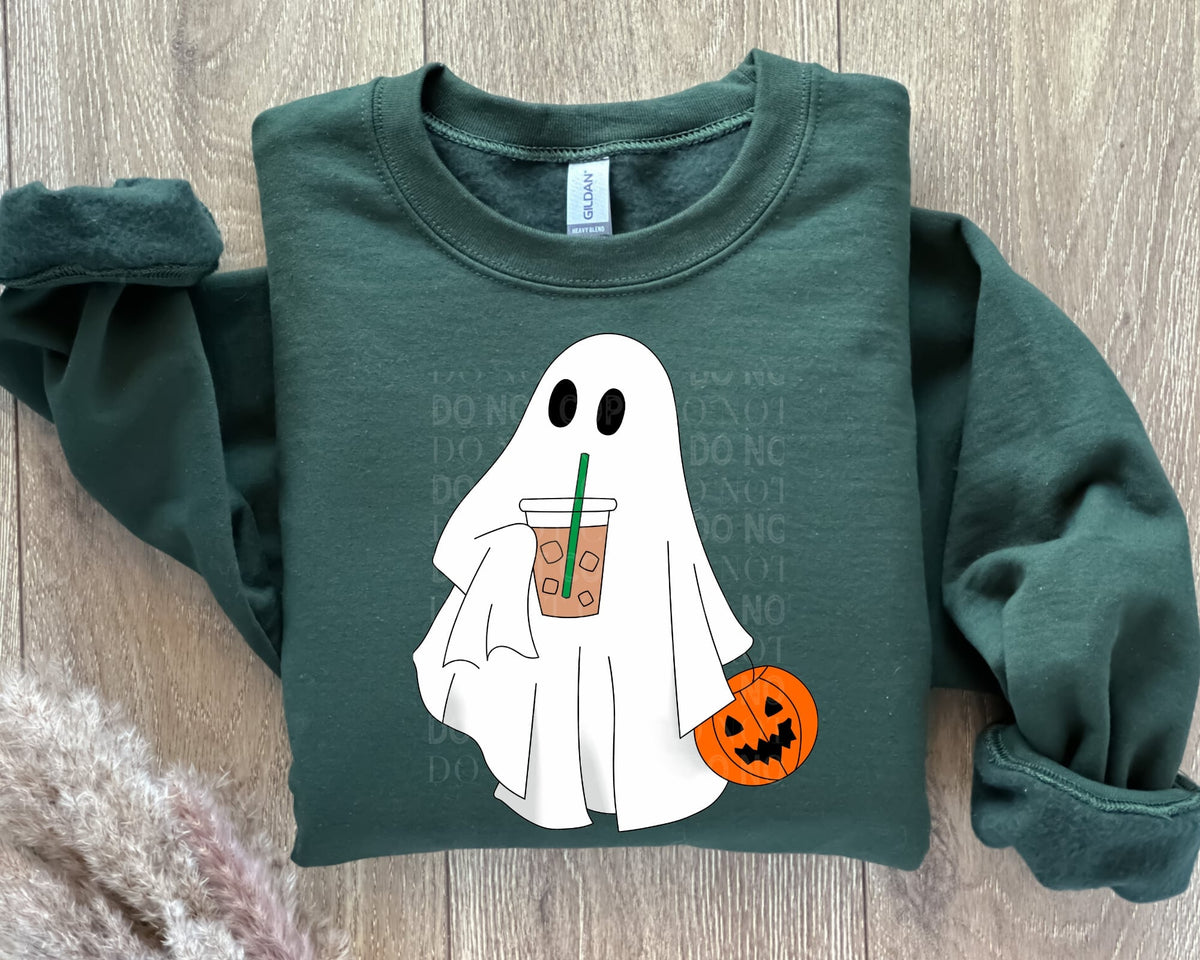 Ghost Pumpkin Coffee - Sweatshirt - made to order