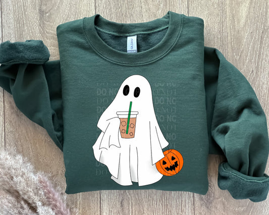 Ghost Pumpkin Coffee - Sweatshirt - made to order