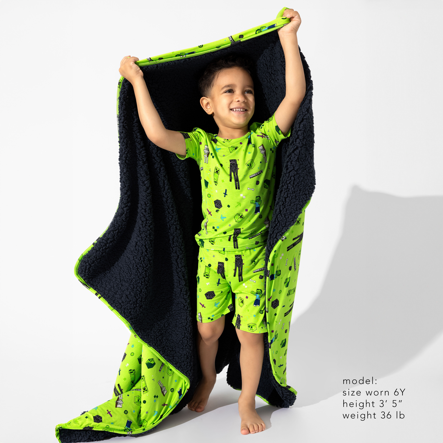 Minecraft Mob Squad Bamboo Kids Pajama Short Set