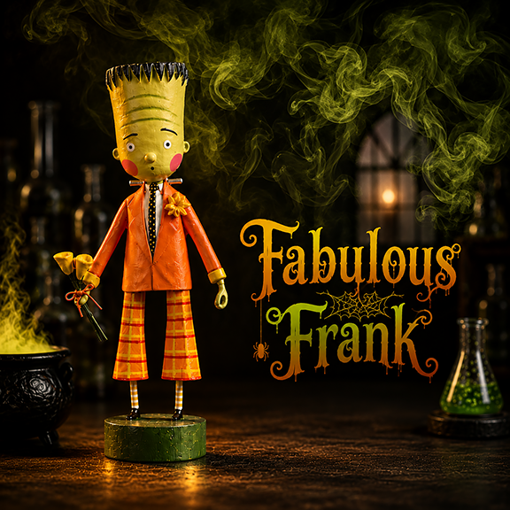Fabulous Frank Halloween Figurine by Lori Mitchell SHIPS JUNE