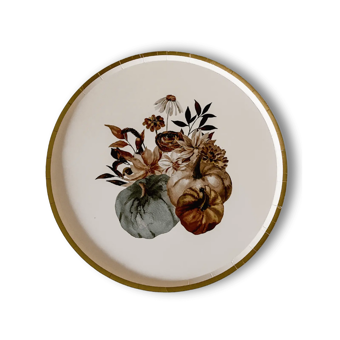 Thanksgiving Fall Pumpkin Dinner Paper Plate (8pcs)