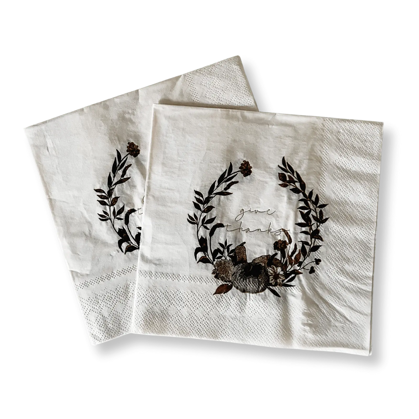Fall Pumpkin Give Thanks Large Paper Napkins (16pcs)