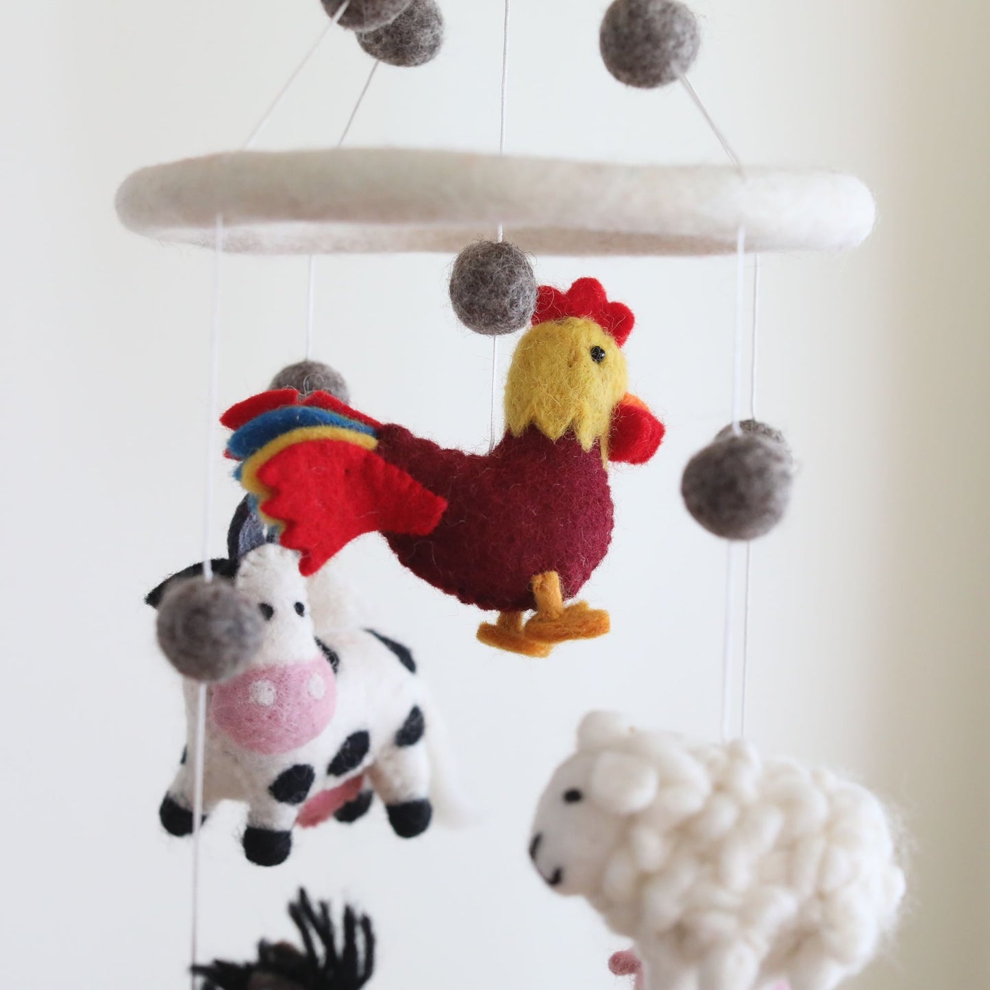 Felt Baby Mobile - Farm Animal