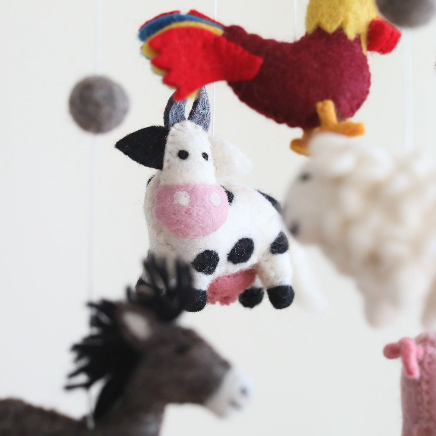 Felt Baby Mobile - Farm Animal