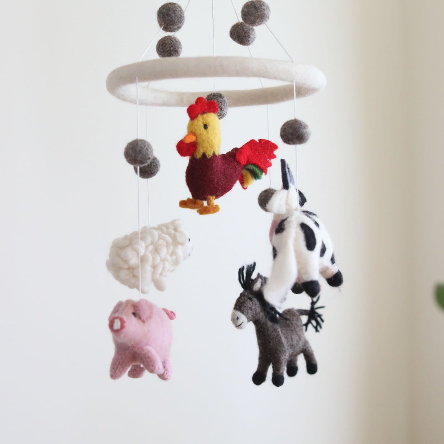 Felt Baby Mobile - Farm Animal